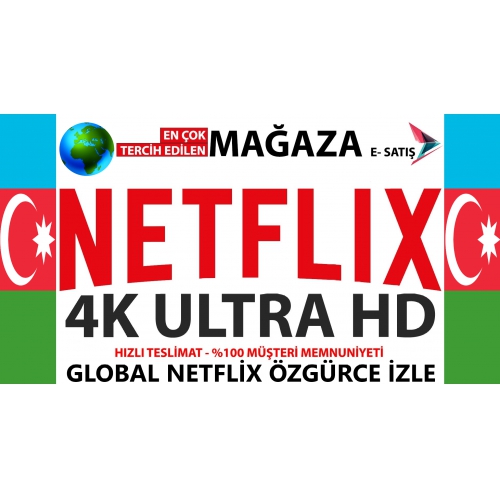  NETFLİX Global 4K UHD 1 AYLIK HESAP